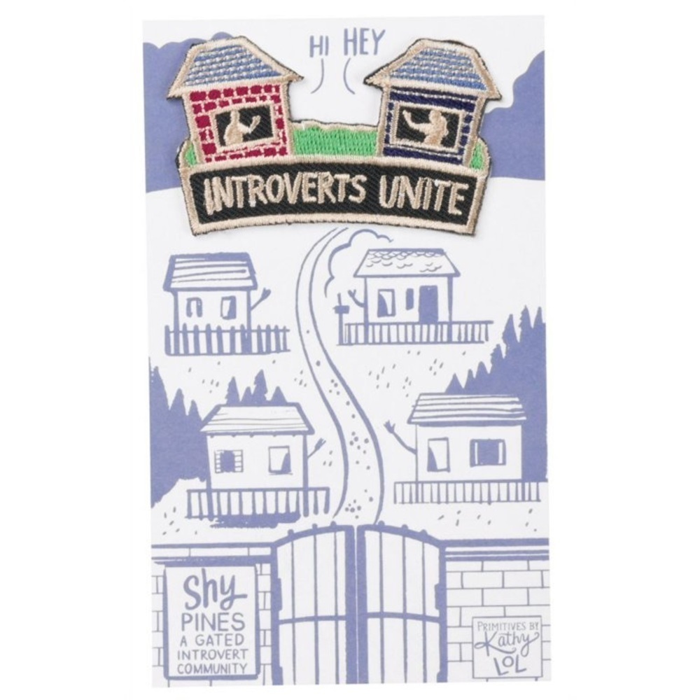 PRIMITIVES BY KATHY Introverts Unite No-Sew Patch, NWT, For Bundles Only